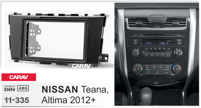 NISSAN Teana, Altima 2012+  Car Stereo Facia Panel Fitting Surround  CARAV 11-335