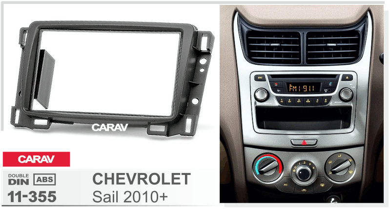 CHEVROLET Sail 2010-2014  Универсальная переходная рамка  CARAV 11-355