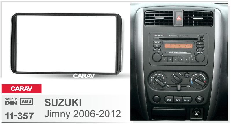 SUZUKI Jimny 2006-2012   merkkikohtainen soitin asennuskehys  CARAV 11-357