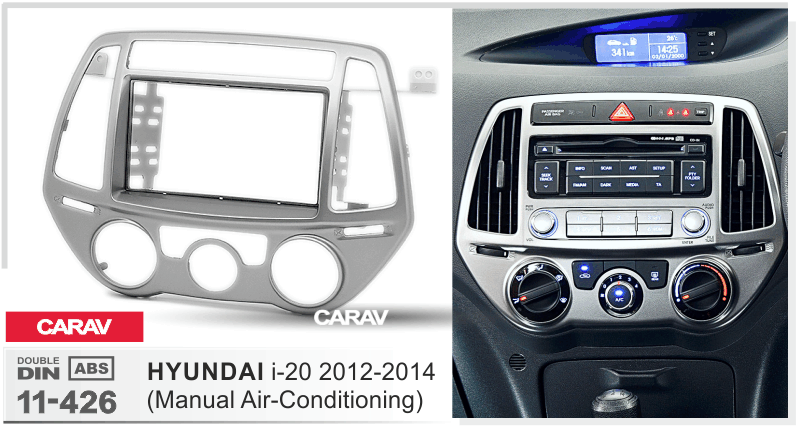 HYUNDAI i-20 2012-2014  Car Stereo Facia Panel Fitting Surround  CARAV 11-426