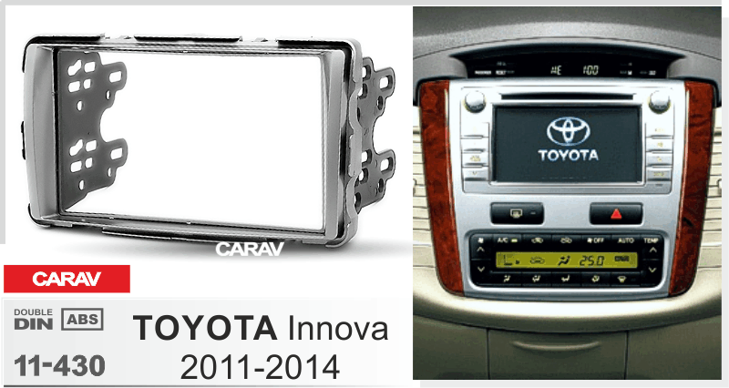 TOYOTA Innova 2011-2014  merkkikohtainen soitin asennuskehys  CARAV 11-430