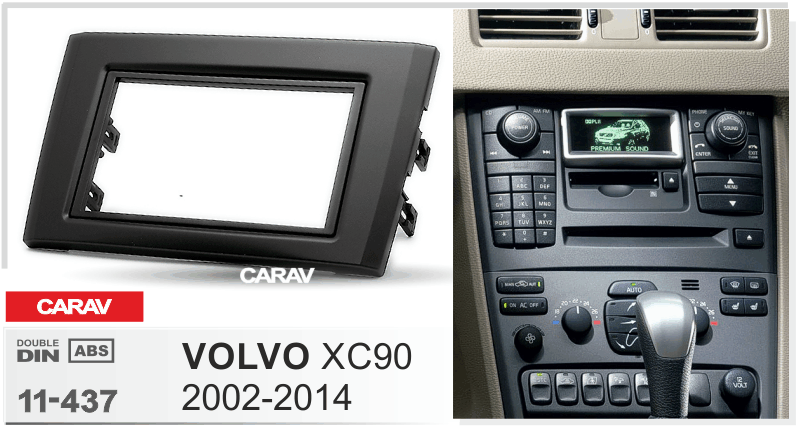 VOLVO XC90 2002-2014  Car Stereo Facia Panel Fitting Surround  CARAV 11-437