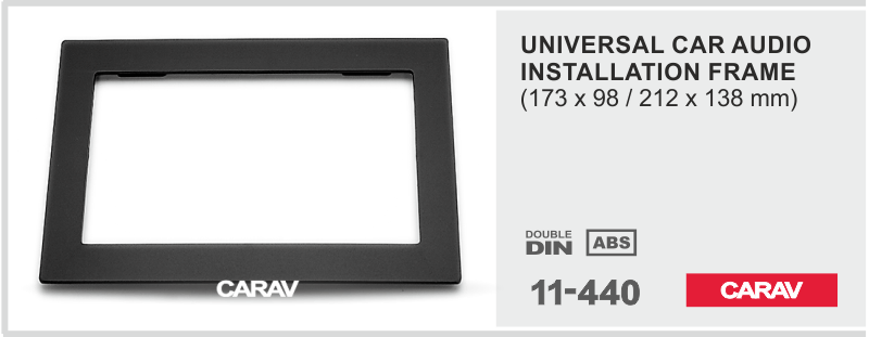 UNIVERSAL RESIZEABLE FRAME   Car Stereo Facia Panel Fitting Surround  CARAV 11-440