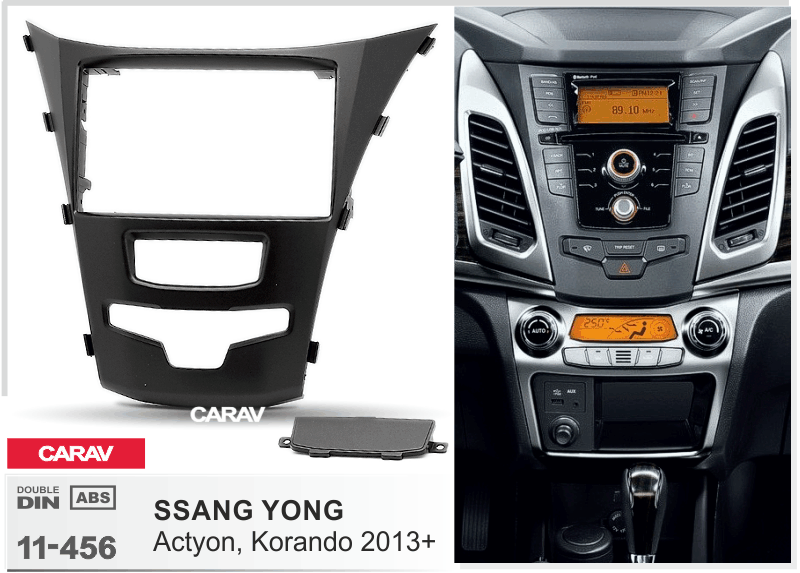 SSANG YONG Actyon, Korando 2013+  Car Stereo Facia Panel Fitting Surround  CARAV 11-456