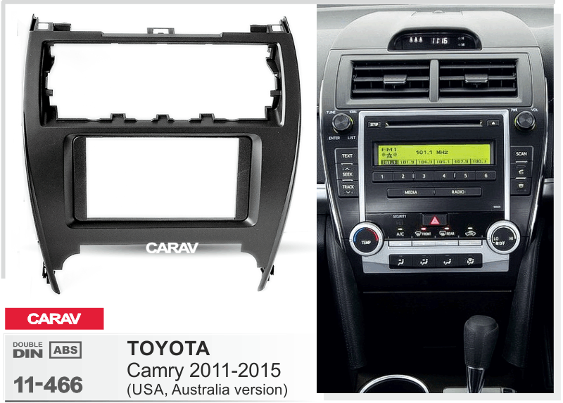 TOYOTA Camry 2011-2015  merkkikohtainen soitin asennuskehys  CARAV 11-466
