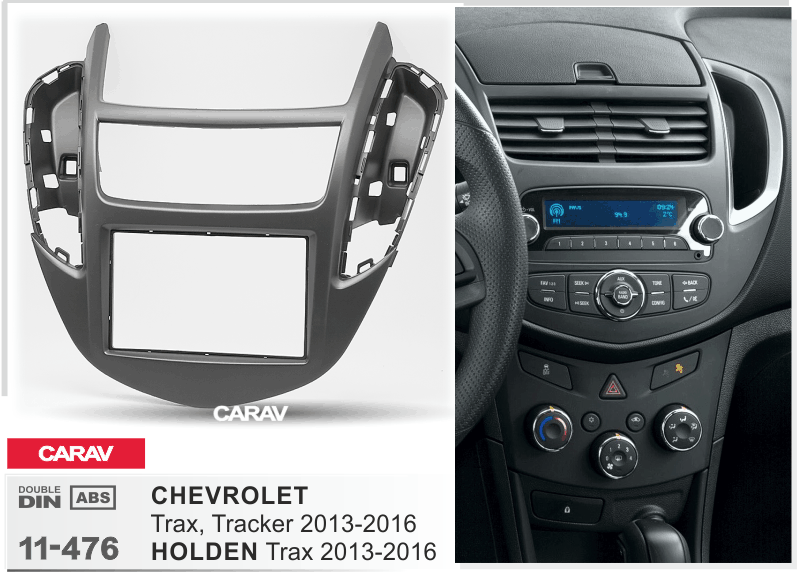 CHEVROLET Trax, Tracker 2013-2016 / HOLDEN Trax 2013-2016 Универсальная переходная рамка CARAV 11-476