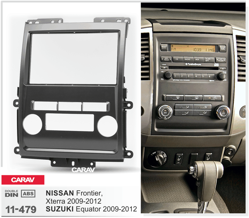 NISSAN Frontier, Xterra 2009-2012 / SUZUKI Equator 2009-2012  merkkikohtainen soitin asennuskehys  CARAV 11-479