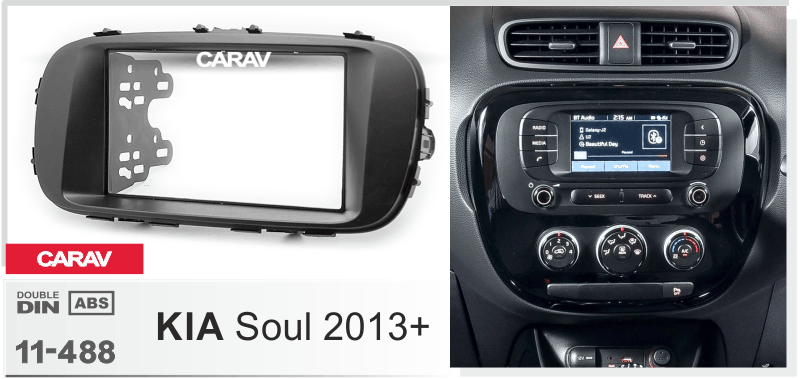 KIA Soul 2013-2019  Car Stereo Facia Panel Fitting Surround  CARAV 11-488