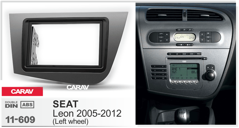 SEAT Leon 2005-2012  Универсальная переходная рамка  CARAV 11-609