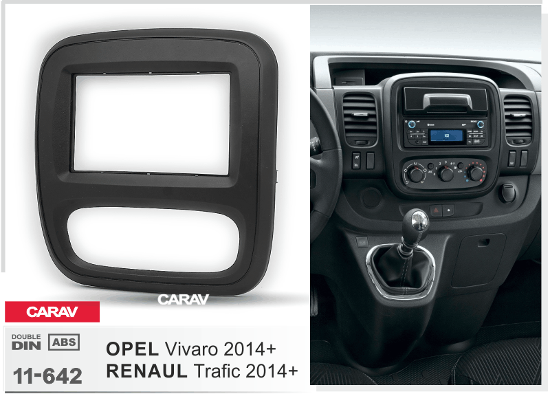 Audio Installation Kits for OPEL Vivaro 2014+ / RENAUL Trafic 2014+