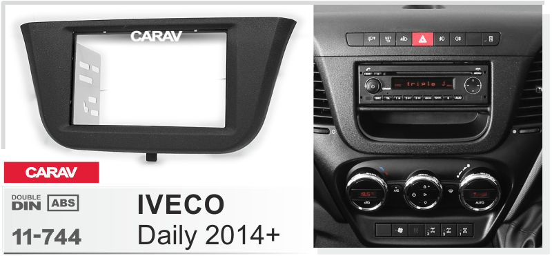 IVECO Daily 2014+  Car Stereo Facia Panel Fitting Surround  CARAV 11-744