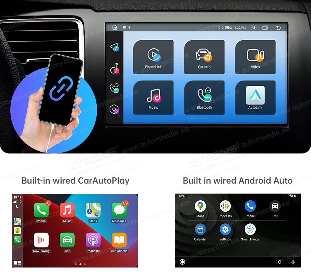 Jeep Renegade (2015-2020) XTRONS PMA90RGJ XTRONS PMA90RGJ CarPlay (USB) yhteensopivuus