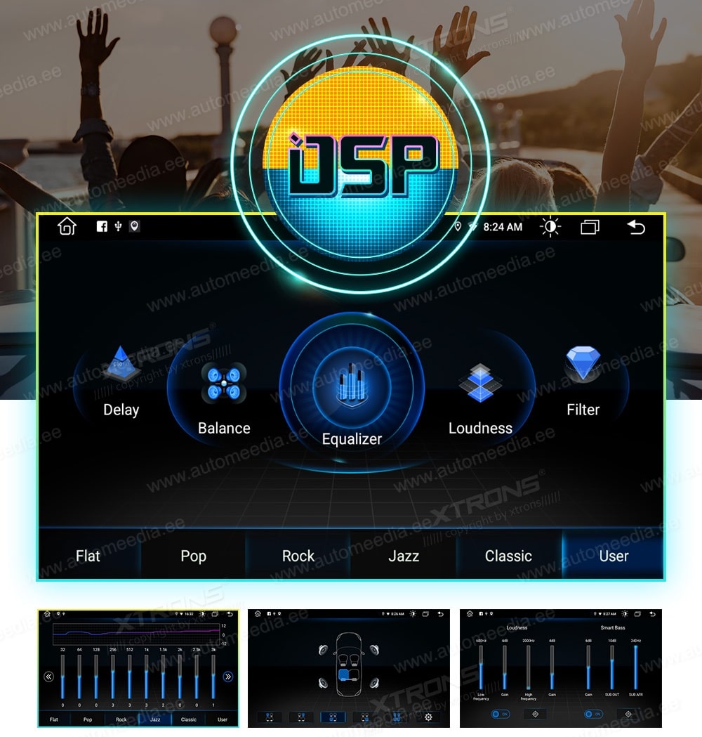 Kia Sportage (2010-2015) XTRONS PSP90SPK XTRONS PSP90SPK DSP digital sound processing system enjoy the ultimete audio experience