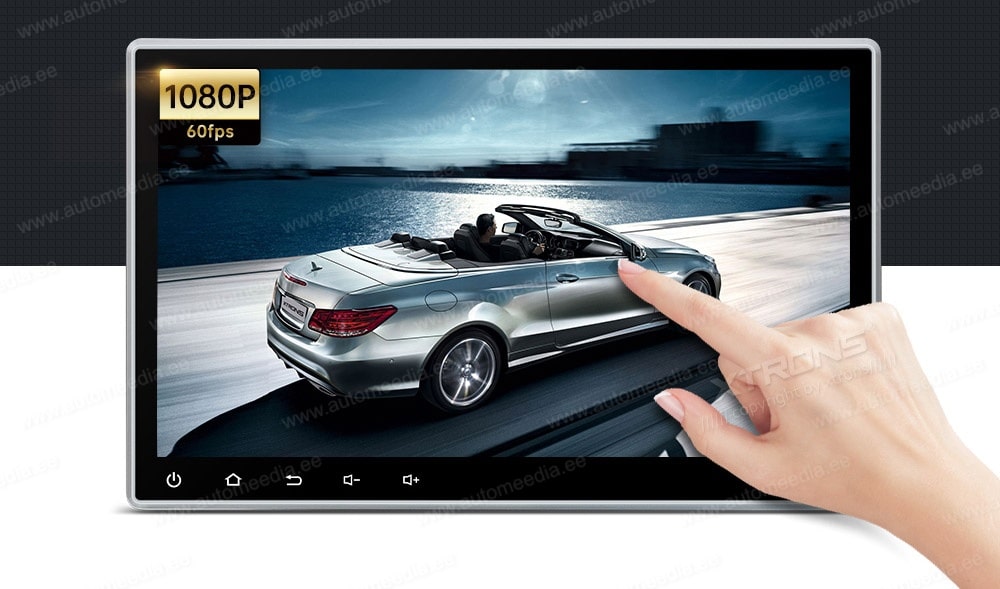 XTRONS BMW  soittimessa on 1080P Full HD kapasitiivinen kosketusnäyttö