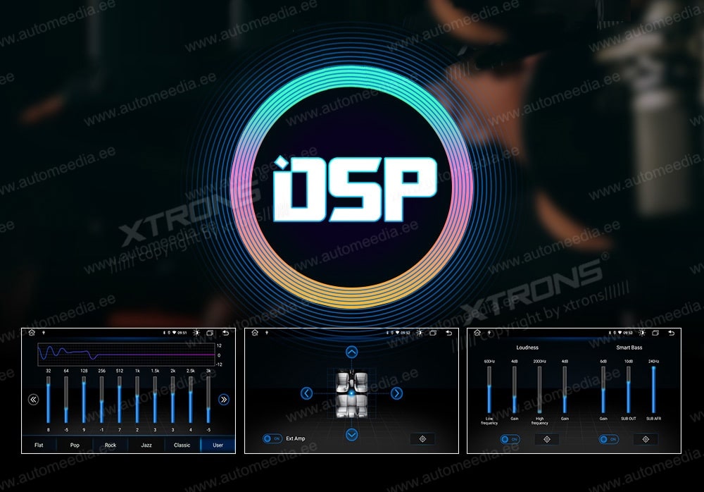 2 DIN XTRONS TME100L XTRONS TME100L DSP digital sound processing system enjoy the ultimete audio experience