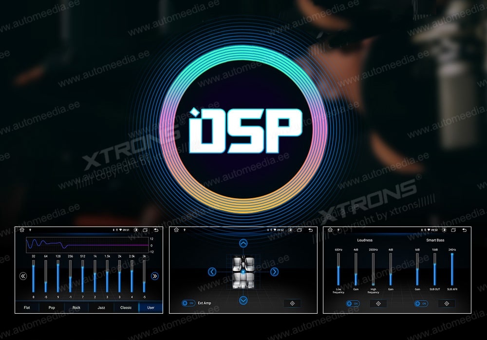 2 DIN XTRONS TME701L XTRONS TME701L DSP digitaalinen ääniprosessori