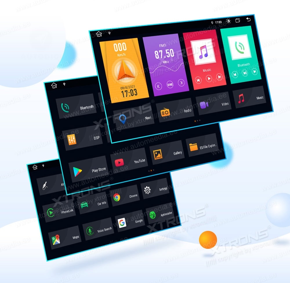 2 DIN XTRONS TME701L XTRONS TME701L UI design of user interface