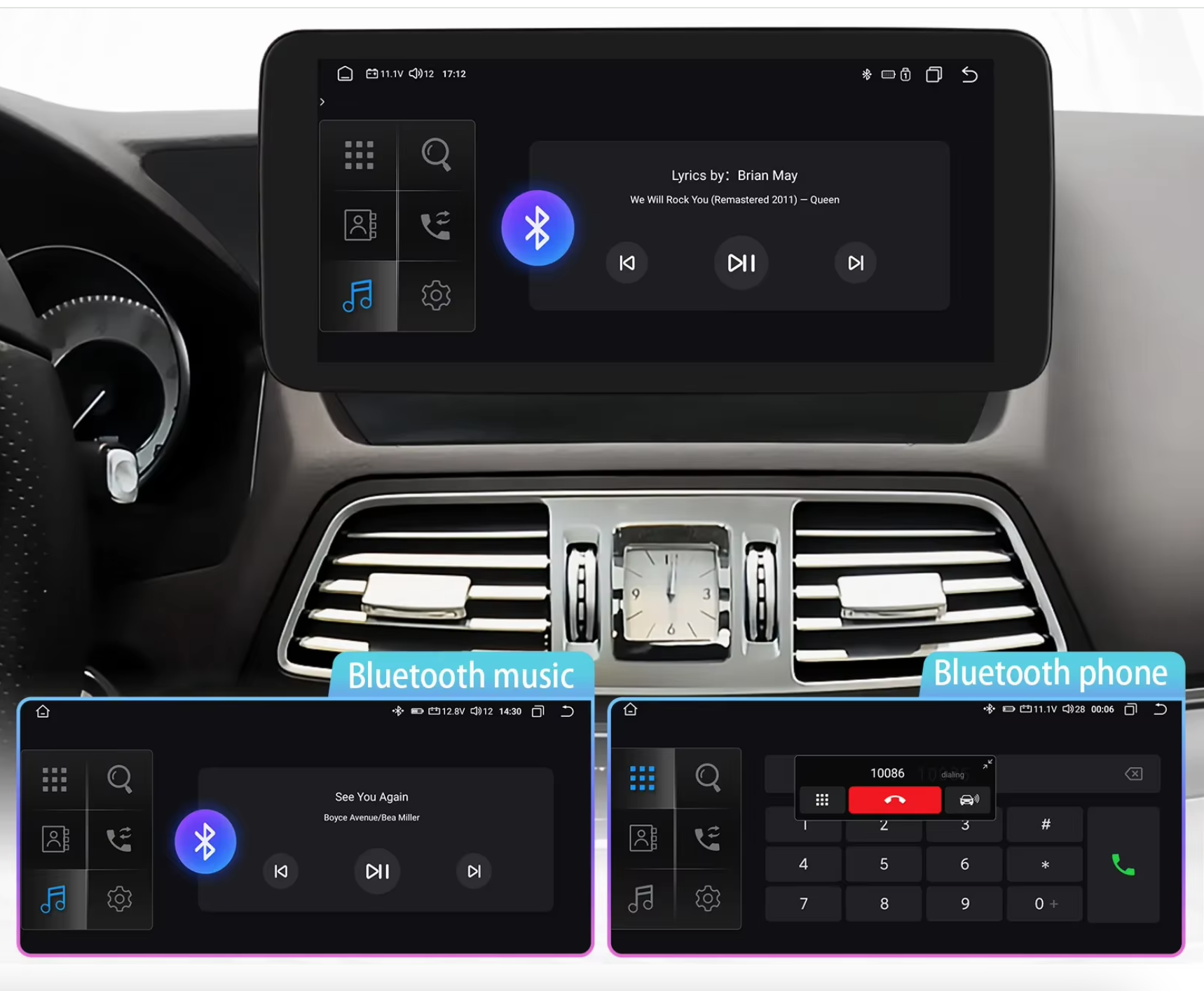 Automedia EW-BZQH8CV-NTG5X Automedia EW-BZQH8CV-NTG5X bluetooth handsfree käed vabad kõned