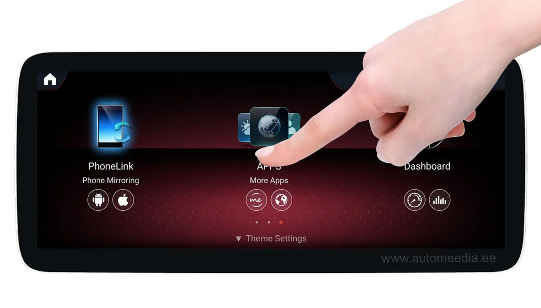 Automedia EW-BZQH8CV-NTG5X Automedia EW-BZQH8CV-NTG5X HD mahutundlik puuteekraan GPS navi