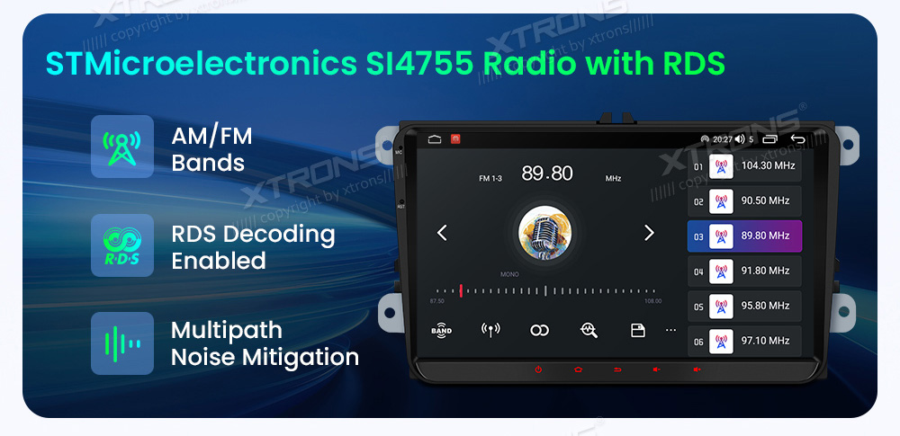 XTRONS IDS90MTVL XTRONS IDS90MTVL FM RDS raadio ja USB multimedia mängija
