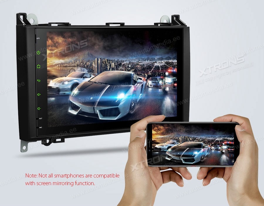 1 DIN XTRONS D710P XTRONS D710P screen mirror Miracast позволяет передавать изображение с экрана смартфонов