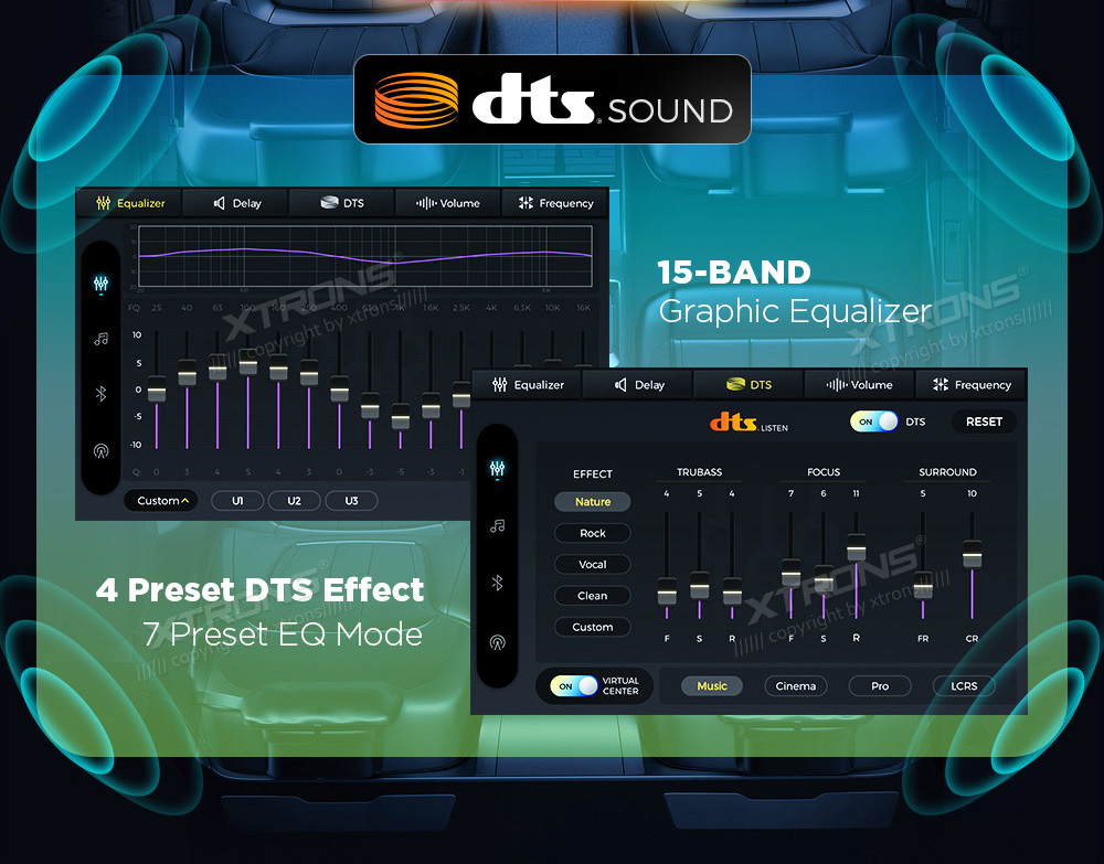 XTRONS IQP94M245P XTRONS IQP94M245P DSP digital sound processing system enjoy the ultimete audio experience