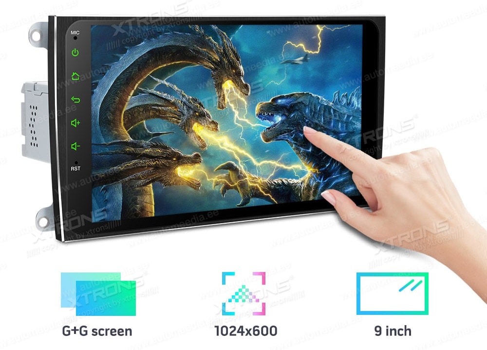 2 DIN  XTRONS TQS113 XTRONS TQS113 1080P Video Touch Screen