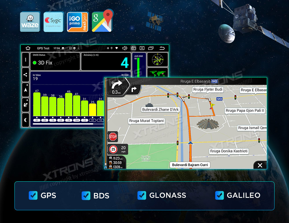 XTRONS PXP94TTAGDAB XTRONS PXP94TTAGDAB GPS offline ja online navigaator