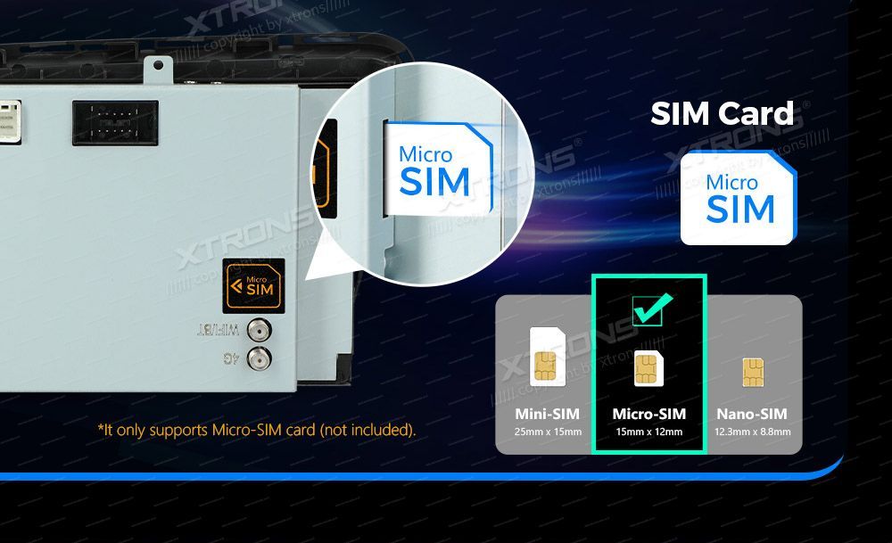 Audi A5 (2008 - 2016) | Audi concert & Audi symphony  XTRONS QEA81UC-A8-A5_L XTRONS QEA81UC-A8-A5_L 4G Connectivity SIM slot built-in