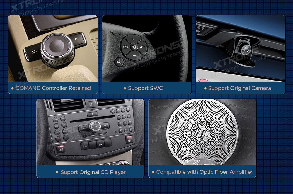 Mercedes-Benz C-Class | W204 (2008-2010) | NTG4.0 (2007-2010)  XTRONS QXM2240PM12C40 XTRONS QXM2240PM12C40 wifi modem built-in
