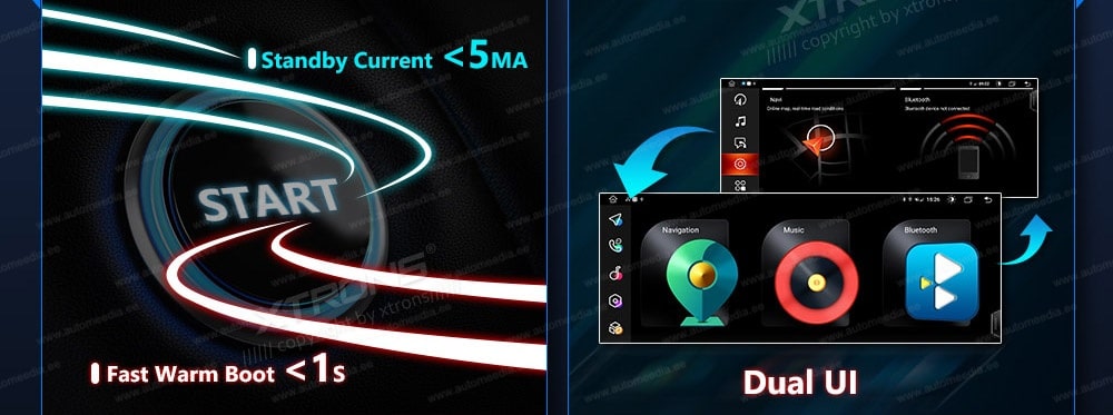 BMW X1 E84 (2009-2015) ilma originaal ekraanita autole XTRONS QFB10X1UN XTRONS QFB10X1UN UI design of user interface