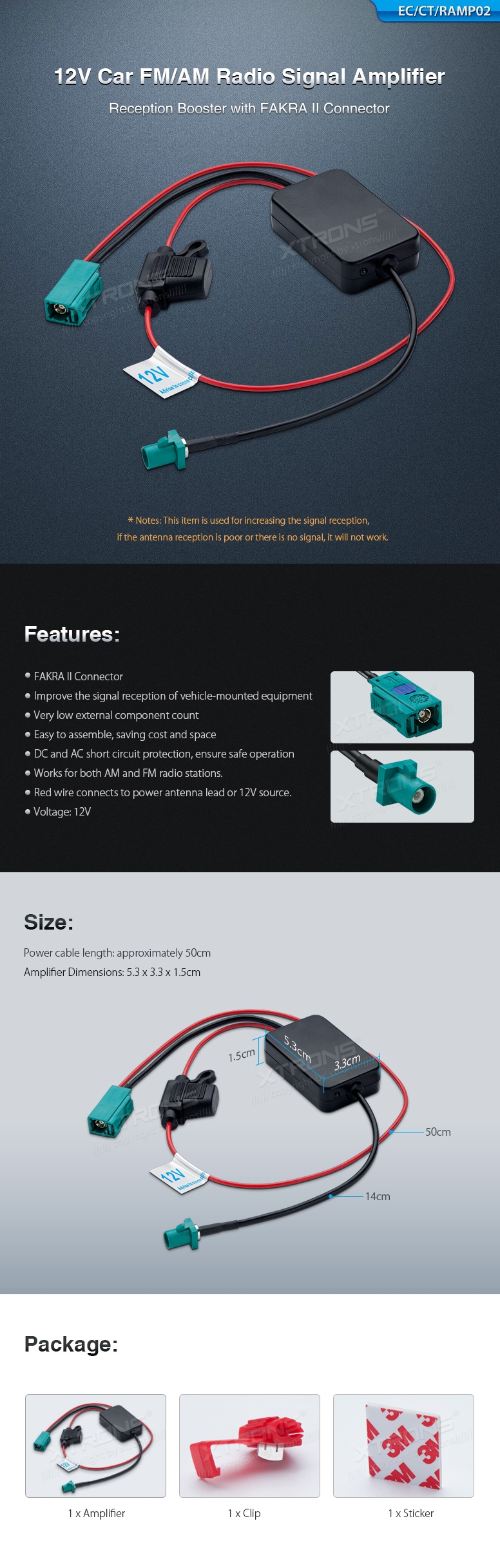 Radio Amplifier Cable | RAMP02