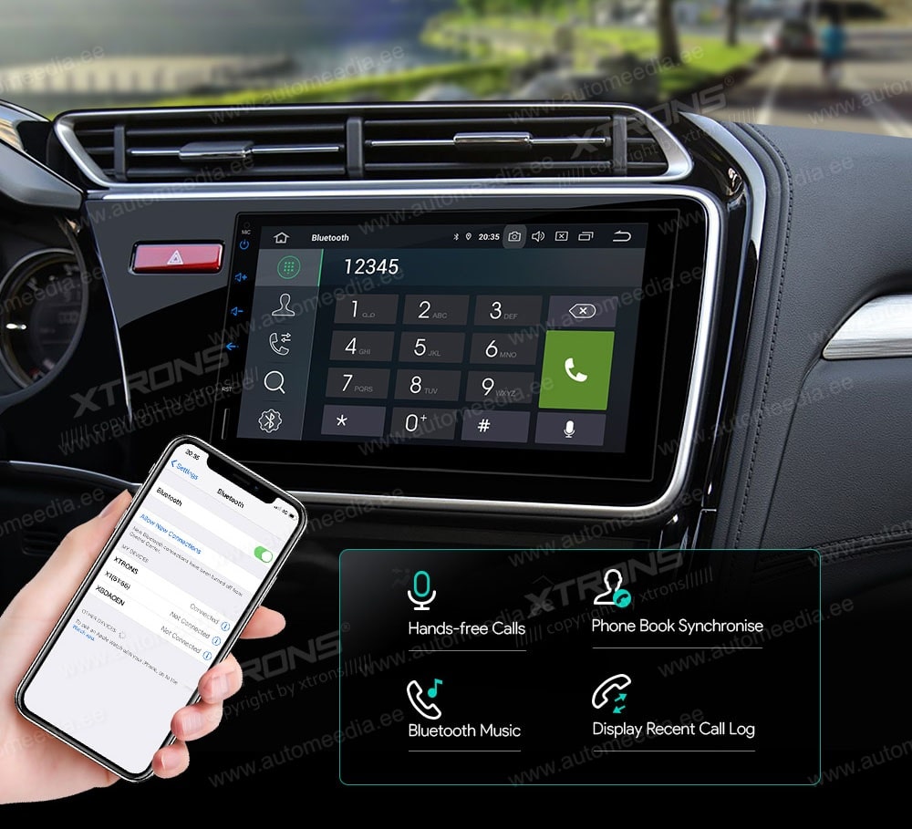 Nissan Xtrtail X-trtail T31 2007-2015  Automedia WTS-9966 Automedia WTS-9966 kädet vapaana Hands free puhelut & musiikin striimaus