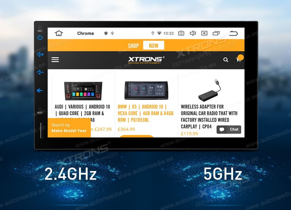 2 DIN XTRONS TIQ702L XTRONS TIQ702L Встроенный модем WIFI