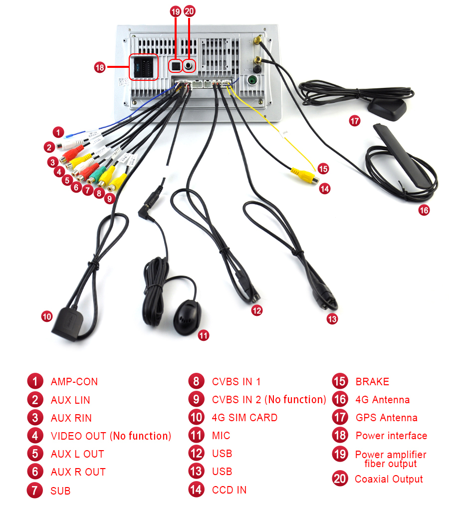 VW Tiguan 2012 - 2016 Sliver  Automedia WTS-9227BS Automedia WTS-9227BS Wiring Diagram and size