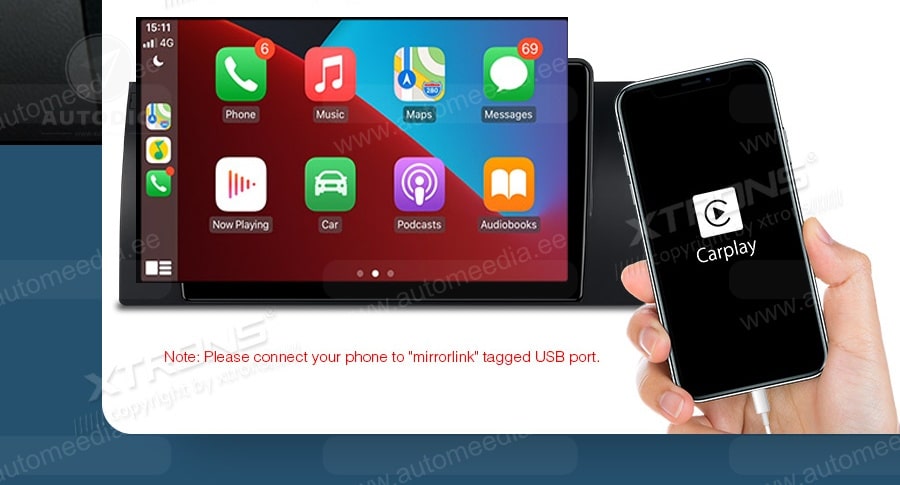 Mercedes-Benz S-Class W220 | CL-Class W215 Automedia ES8182S Automedia ES8182S iPhone к CarPlay