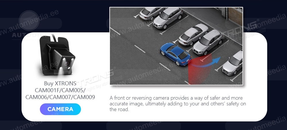 Fiat 500 (2016-2021)  XTRONS PE72500FL XTRONS PE72500FL Instant Rear Camera Access