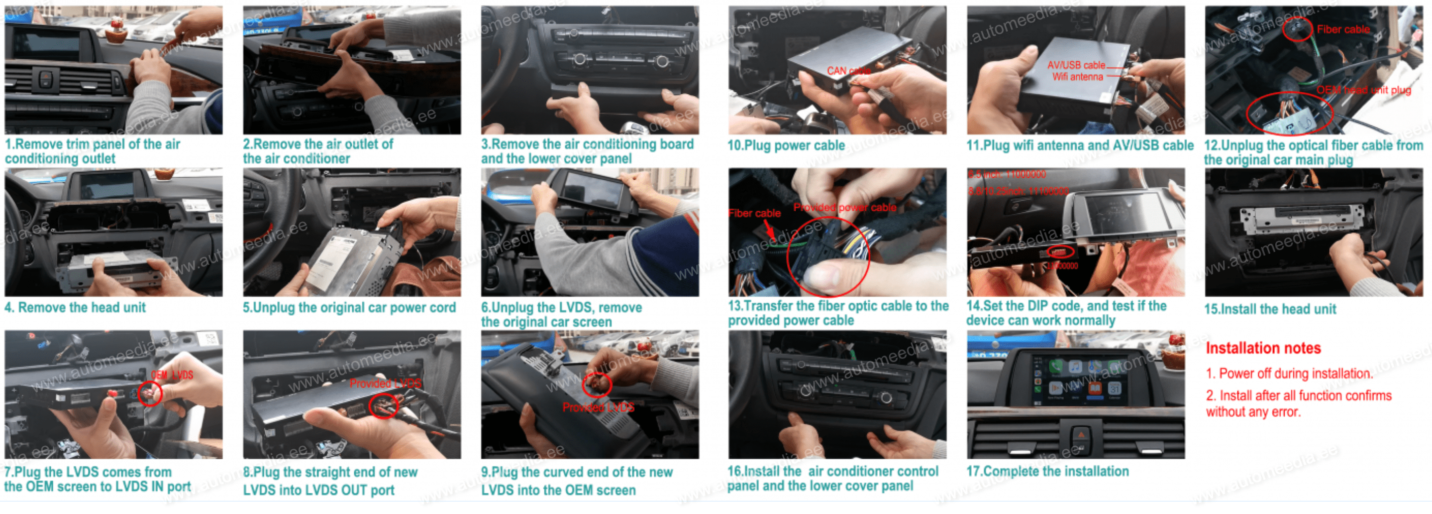 BMV EVO carplay box installation steps