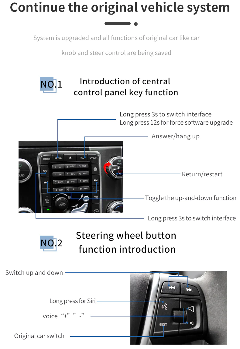 V70 / XC70 (2015-16) apple carplay interface box