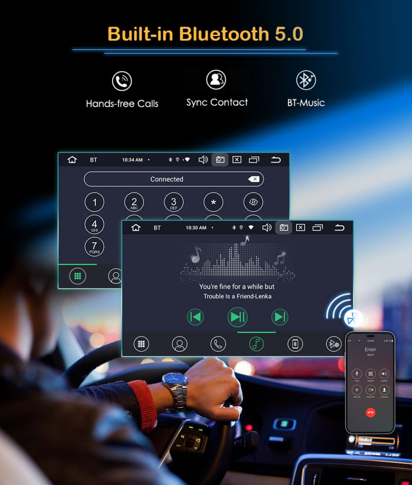 Automedia ES8570D Automedia ES8570D kädet vapaana Hands free puhelut & musiikin striimaus