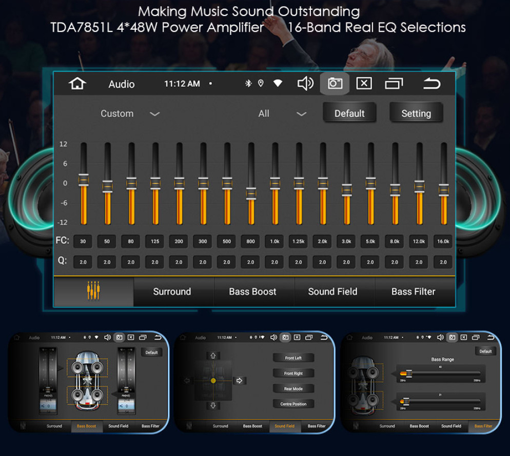 Automedia ES8529D Automedia ES8529D DSP digital sound processing system enjoy the ultimete audio experience