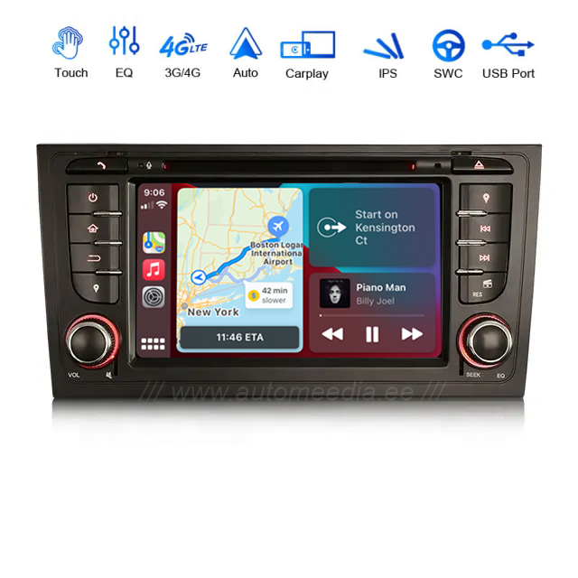 Audi A6 | C5 (1997-2004) Android 12 | auto GPS radio ja multimedia näyttösoitin