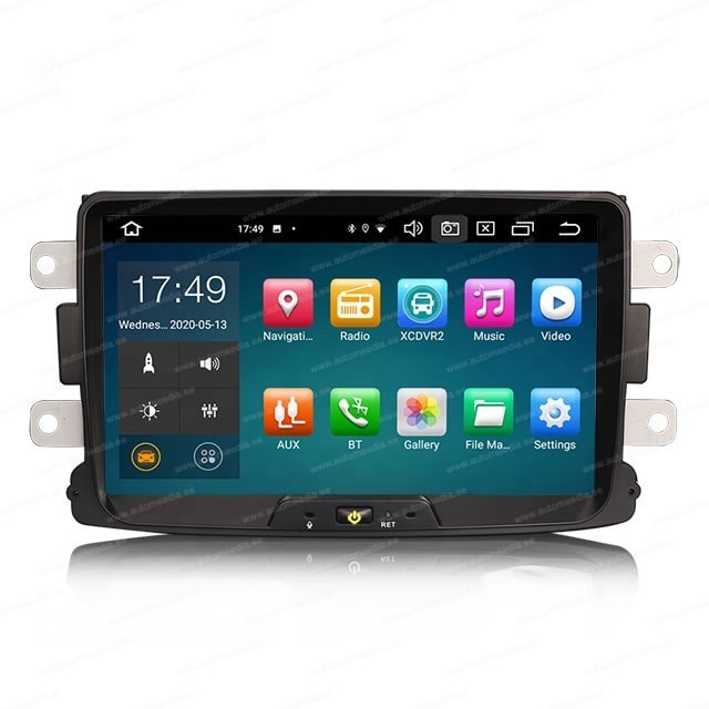 Dacia Duster | Lodgy | Dokker | Renault Captur (2011-2017) Android 10 auto GPS multimedia näyttösoitin | 8" tuuman kosketusnäyttö | 4Gb RAM | 64 Gb ROM | CarPlay USB-kaapelilla