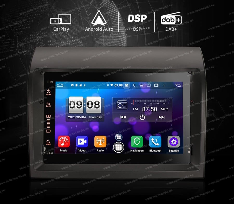 Automedia ES8570D merkkikohtainen Android GPS multimedia näyttösoitin