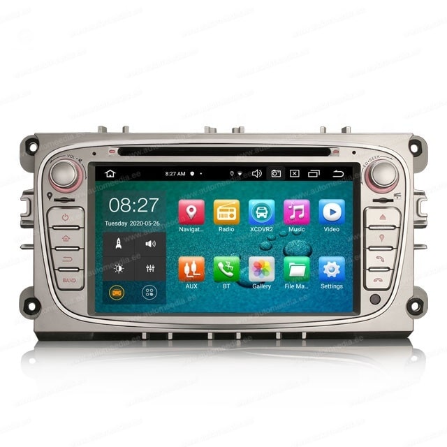 Ford Mondeo | Kuga | Focus II | Galaxy II | S-Max (2005-2011) Universal Car Multimedia Player Android 10 with GPS Navigation | 7" inch | 4Gb RAM | 64 Gb ROM | DVD Player | wired CarPlay built-in