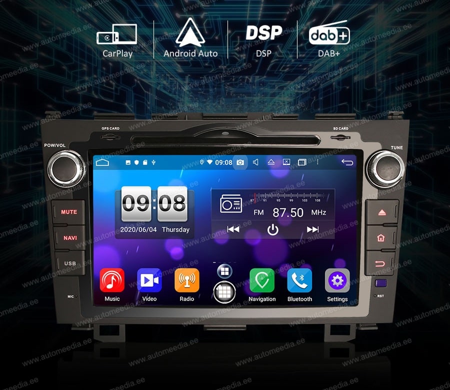 Honda CRV (2006-2011)  Automedia ES8759C merkkikohtainen Android GPS multimedia näyttösoitin