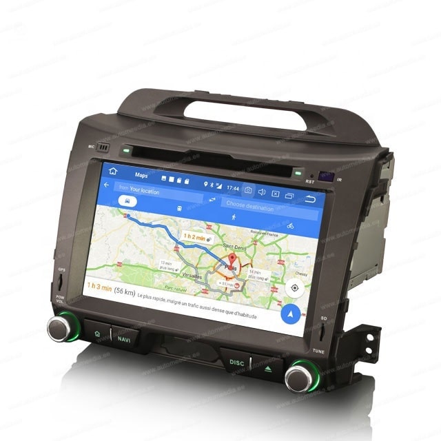 Kia Sportage (2010-2015) Mudelipõhine Android 10 auto GPS multimeediakeskus | 8" tollise ekraaniga | 4Gb RAM | 64 Gb ROM | DVD mängijaga naviraadio | Apple CarPlay USB kaabliga