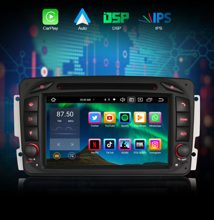 Automedia ES8563C Car multimedia GPS player with Custom Fit Design