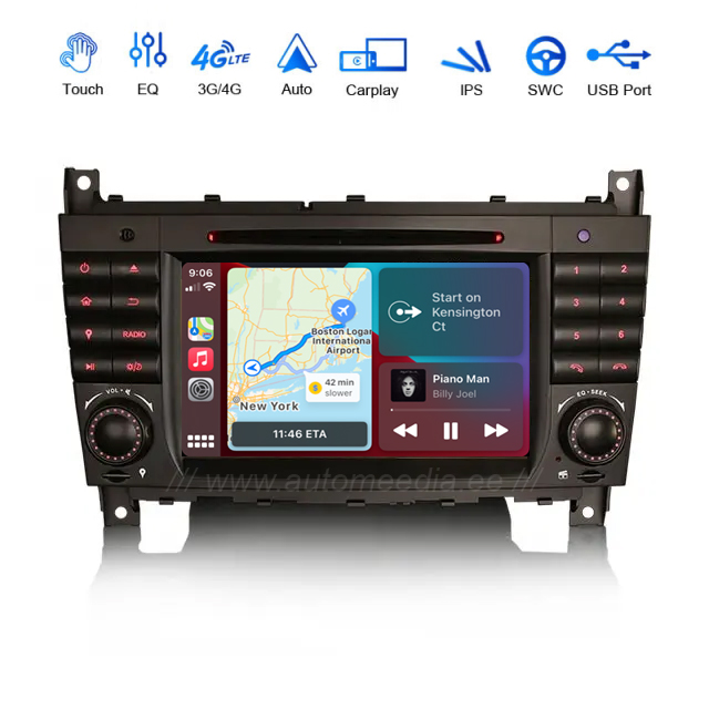 Mercedes-Benz CLK (2005-2006) | C-Class (2004-2007) | G-Class (2005-2008) Android 12  | GPS car radio and multimedia system