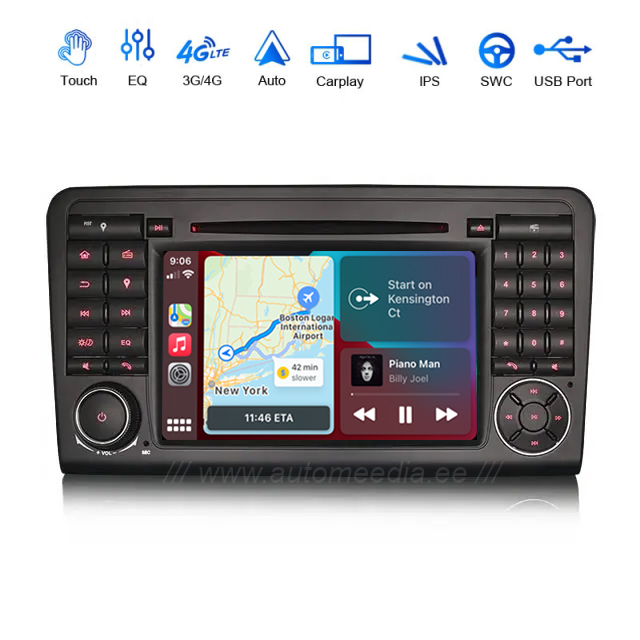 Mercedes-Benz ML | GL | W164 | X164 (2005-2012) Android 12 | auto GPS radio ja multimedia näyttösoitin